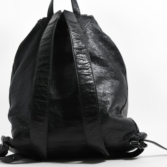 Balenciaga Black City Moto Traveller Backpack Bag - Picture 2 of 8